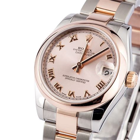 ladies rose gold rolex watch